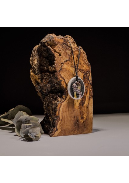 Kırmızı Çiçekli Ev Seramik Kolye – Stres ve Denge Kolyesi fiyatları