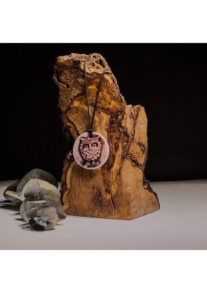 Gece Gözcüsü Baykuş Seramik Kolye – Stres ve Denge Kolyesi modelleri