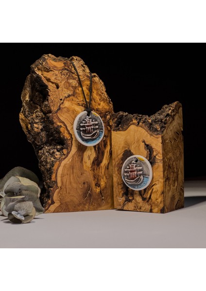 Rotasız Gemi Seramik Kolye – Stres ve Denge Kolyesi fırsatları