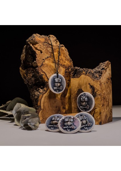 Gece Bekçisi Seramik Kolye – Stres ve Denge Kolyesi indirimleri