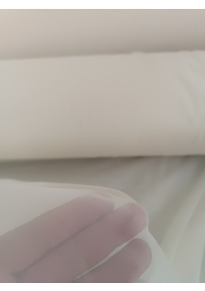 Dökümlü Düz Ipek Tül Perde - Krem - Pileli Dikim 1x2,5 Pile - İPK1642 fiyatları