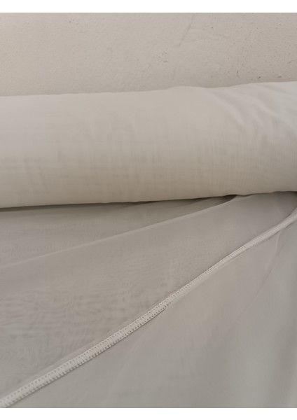 Dökümlü Düz Ipek Tül Perde - Krem - Pileli Dikim 1x2,5 Pile - İPK1642 modelleri