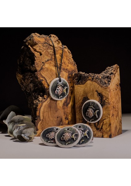 Mercan Sığınağı Seramik Kolye – Stres ve Denge Kolyesi indirimleri