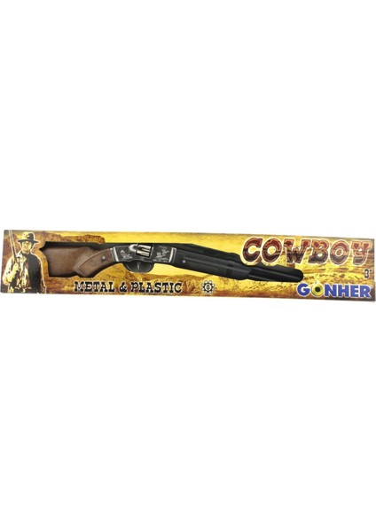 Gonher 8'li Plastik Kowboy Tüfeği