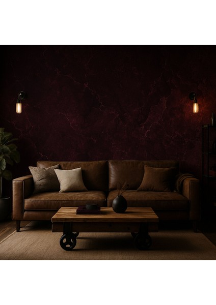 Bordo Taş Dokulu Kendinden Yapışkanlı Duvar Kağıdı ARK-ST08 fiyatları
