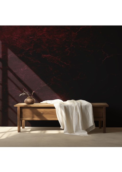 Bordo Taş Dokulu Kendinden Yapışkanlı Duvar Kağıdı ARK-ST08 indirimleri