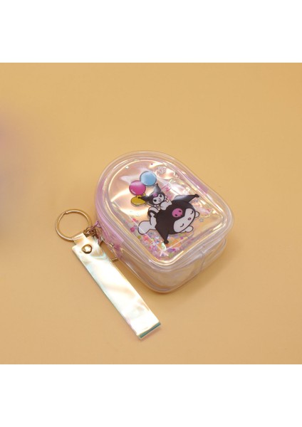 Kuromi Parlak Mini Anahtarlık Cüzdan