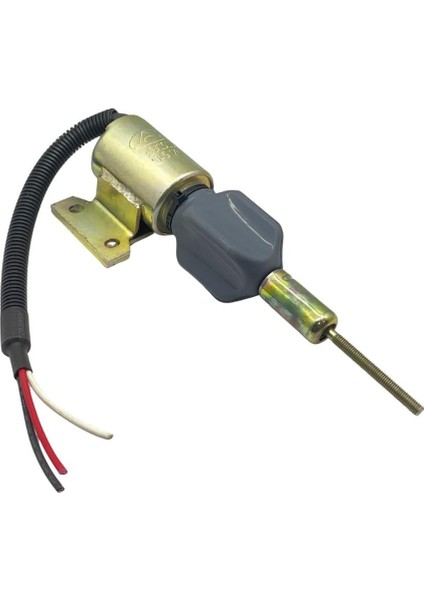 12V STOP SELENOİDİ YAN AYAKLI (SOL AYAK) (MAFSALLI / M6 CIVATA) CUMMINS