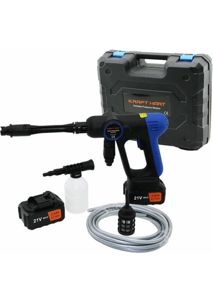 Şarjlı Yüksek Basınçlı Oto Yıkama Sulama Tabancası Makinesi