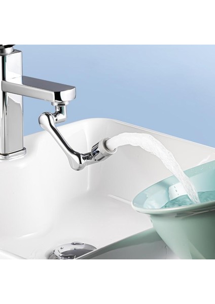 1080 Derece Dönebilen Robotik Kol Musluk Başlığı Musluk Uzatma Aparatı Ucu modelleri