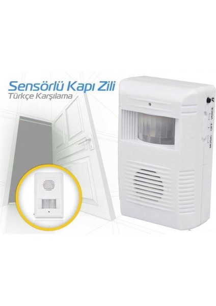 Sensörlü Kablosuz Kapı Karşılama Zil Ses Haber modelleri