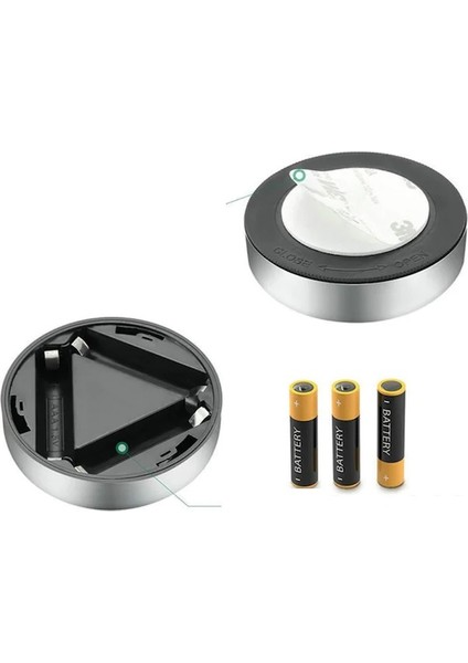 Gardrop Çekmece Dolap Köşe Aydınlatıcı Kablosuz Pilli LED Spot Mutfak Lamba Stick fırsatları