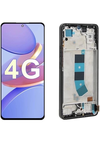 Xiaomi Uyumlu Redmi Note 13 4g LCD Ekran Dokunmatik Silver Çıtalı OLED