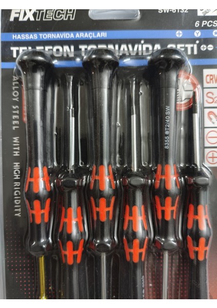 6 Parça Saatçi ve Telefoncu Onarım Tornavida Seti Hassas Tornavida Seti modelleri