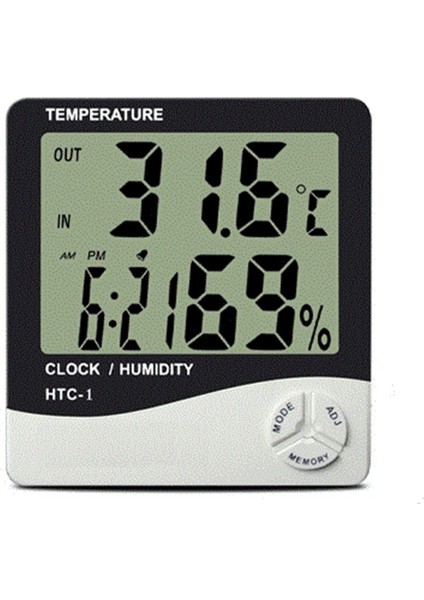 Masaüstü Dijital Termometre Nem Ölçer Higrometre Kablolu modelleri