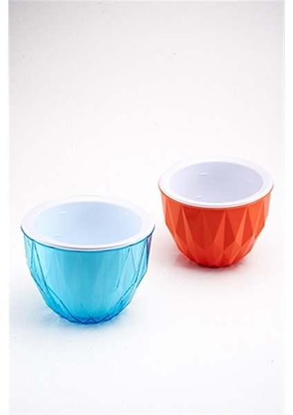 Şık Dekoratif Prizma Model Saksı Orta Boy 1 Adet modelleri