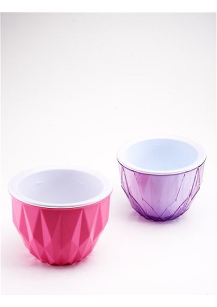 Şık Dekoratif Prizma Model Saksı Orta Boy 1 Adet fırsatları