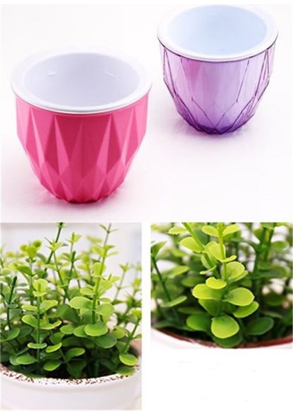 Şık Dekoratif Prizma Model Saksı Orta Boy 1 Adet indirimleri