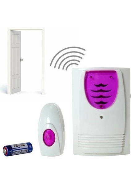 Melodili Pilli Kablosuz Kapı Zili 100 Metre modelleri