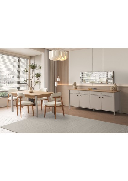 Mona Beige Yemek Odası Takımı