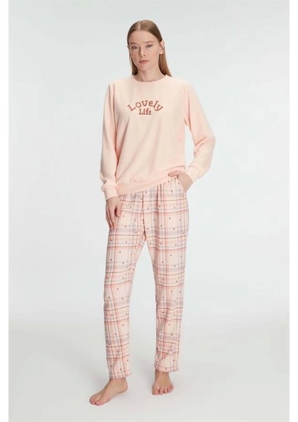 Pamuklu Kışlık Uzun Kol Kadın Pijama Takım