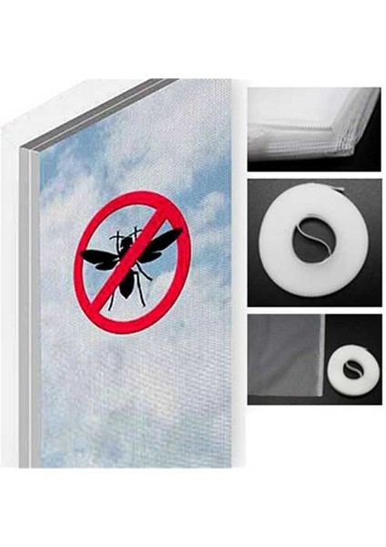 Pratik Kullanımlı Çift Kanat Pencere Sinekliği 100 x 150 cm fırsatları