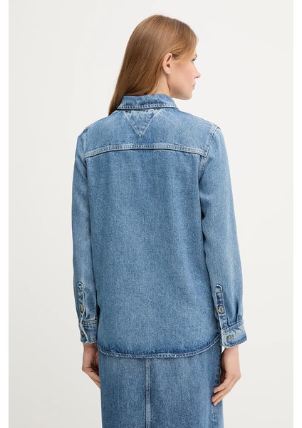 Th WW0WW47219 Dnm Lana Reg Kadın Gömlek fırsatları