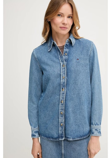 Th WW0WW47219 Dnm Lana Reg Kadın Gömlek indirimleri