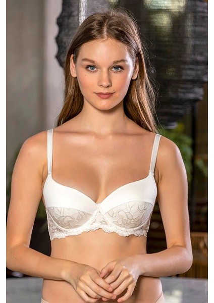 Shedo Dantel Detaylı Sütyen Ekru (MGP1130)