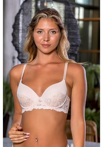 Shedo Dantel Detaylı Sütyen Somon (MGP1130)