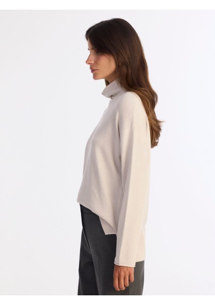 Geniş Balıkçı Yaka Uzun Kol Kazak modelleri