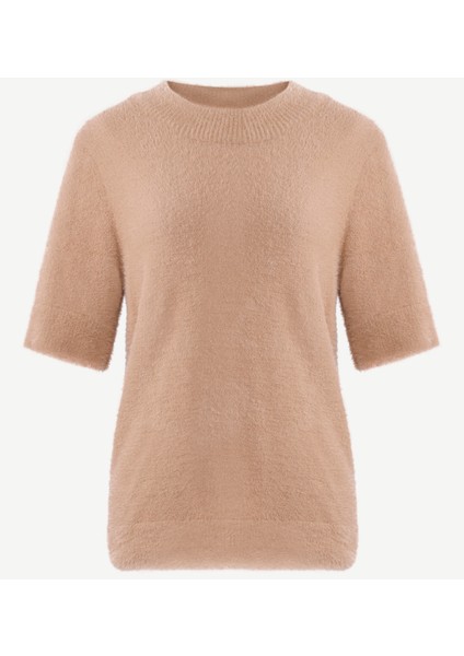 Regular Dik Yaka Kısa Kol Kazak indirimleri