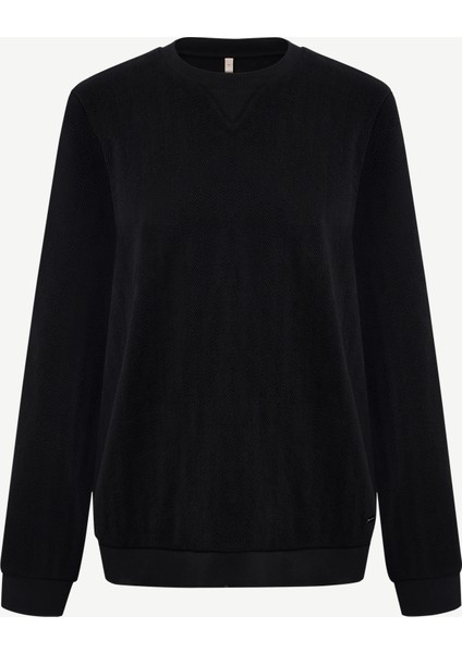 Regular Bisiklet Yaka Uzun Kol Sweatshirt