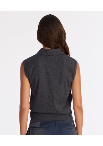 Regular Yarım Balıkçı Yaka Kolsuz Kazak fırsatları