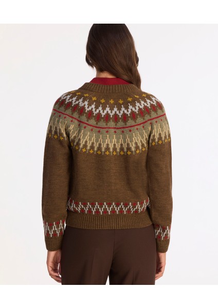 Bisiklet Yaka Uzun Kollu Hırka fırsatları