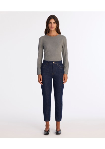 Mom Normal Bel Pantolon