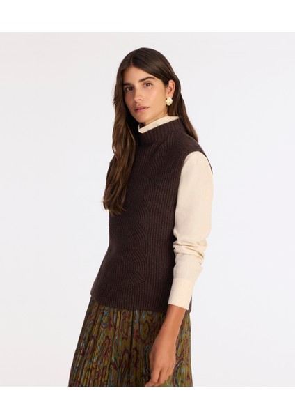 Regular Yarım Balıkçı Yaka Yelek modelleri