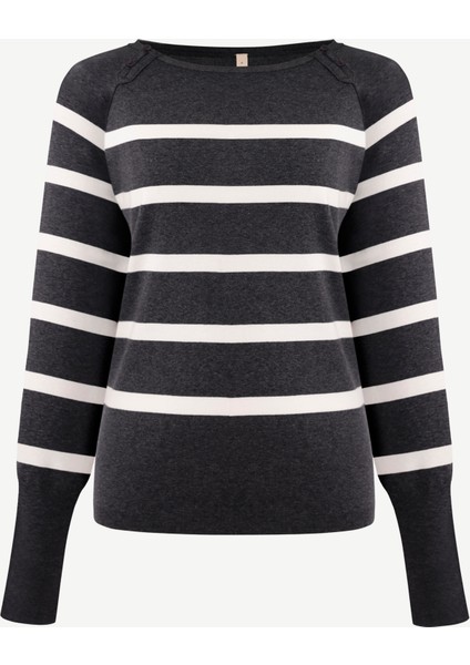 Regular Kayık Yaka Uzun Kol Kazak indirimleri