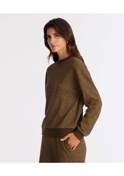 Regular Bisiklet Yaka Uzun Kol Sweatshirt modelleri