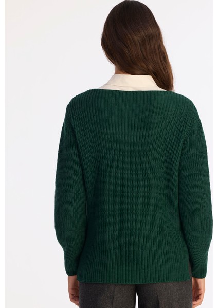 Regular Kayık Yaka Uzun Kol Kazak fırsatları