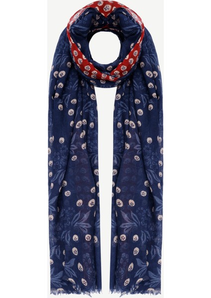 Karışık Desenli Yün Şal