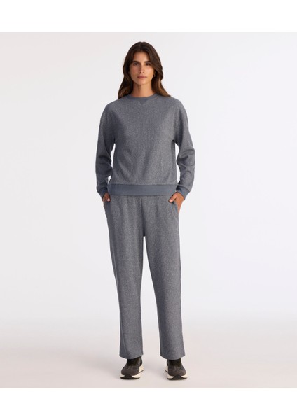 Regular Bisiklet Yaka Uzun Kol Sweatshirt