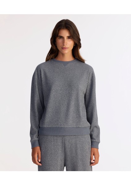 Regular Bisiklet Yaka Uzun Kol Sweatshirt fiyatları