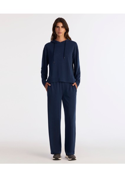 Regular Kapüşonlu Yaka Uzun Kol Sweatshirt