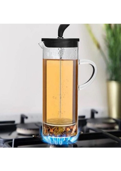 Cam French Press 3ü Birarada Isıya Dayanıklı