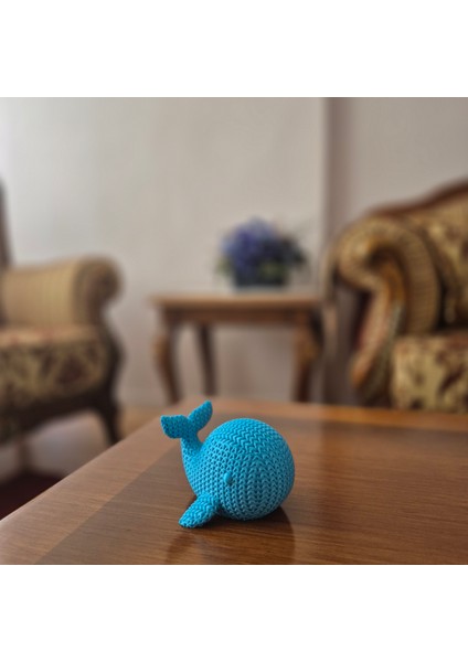 Sevimli Balina Biblo – Sevimli Dekoratif Obje, 3D Baskı Modern Tasarım, Çocuk Odası ve Masa Üstü modelleri