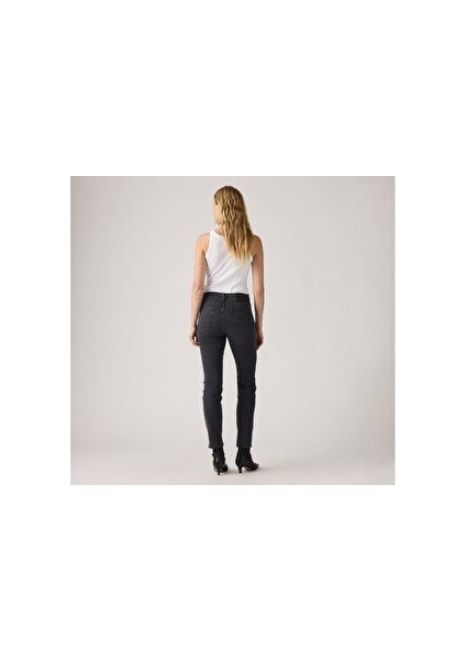 724 Pamuklu Slim Fit Yüksek Bel Düz Paça Jeans Bayan Kot Pantolon 18883