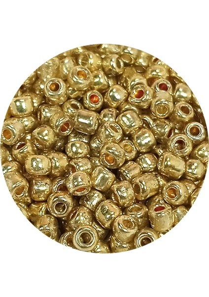 Dökme Cam Kum Boncuk (8/0) 3 mm - 60 Gram - Altın Rengi - BNC185 fiyatları