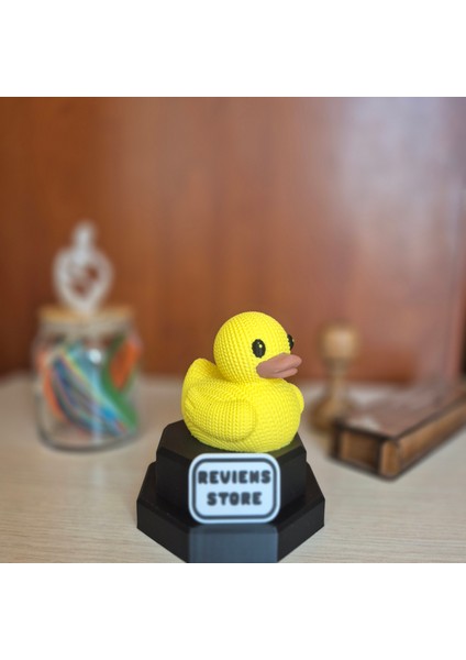 Sevimli Sarı Ördek Biblo – Sevimli Dekoratif Obje, 3D Baskı Modern Tasarım, Çocuk Odası ve Masa Üstü Aksesuarı fiyatları