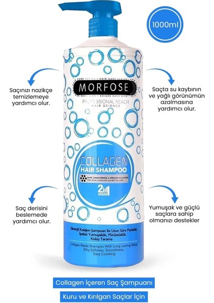 Kolajen Şampuan 1000 ml - Zayıf ve Zarar Görmüş Saçlar